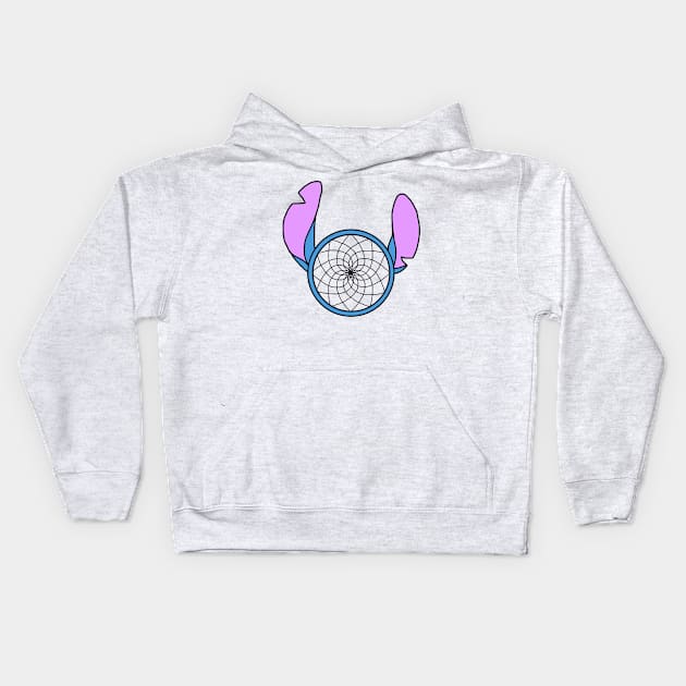 Stitch Dream Catcher Kids Hoodie by KimsCustomCrafts